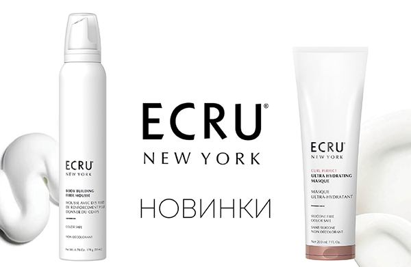 Новинки весны: Мусс с волокнами для объема и толщины волос и Ультраувлажняющая маска ECRU New York — уже в России! main-img